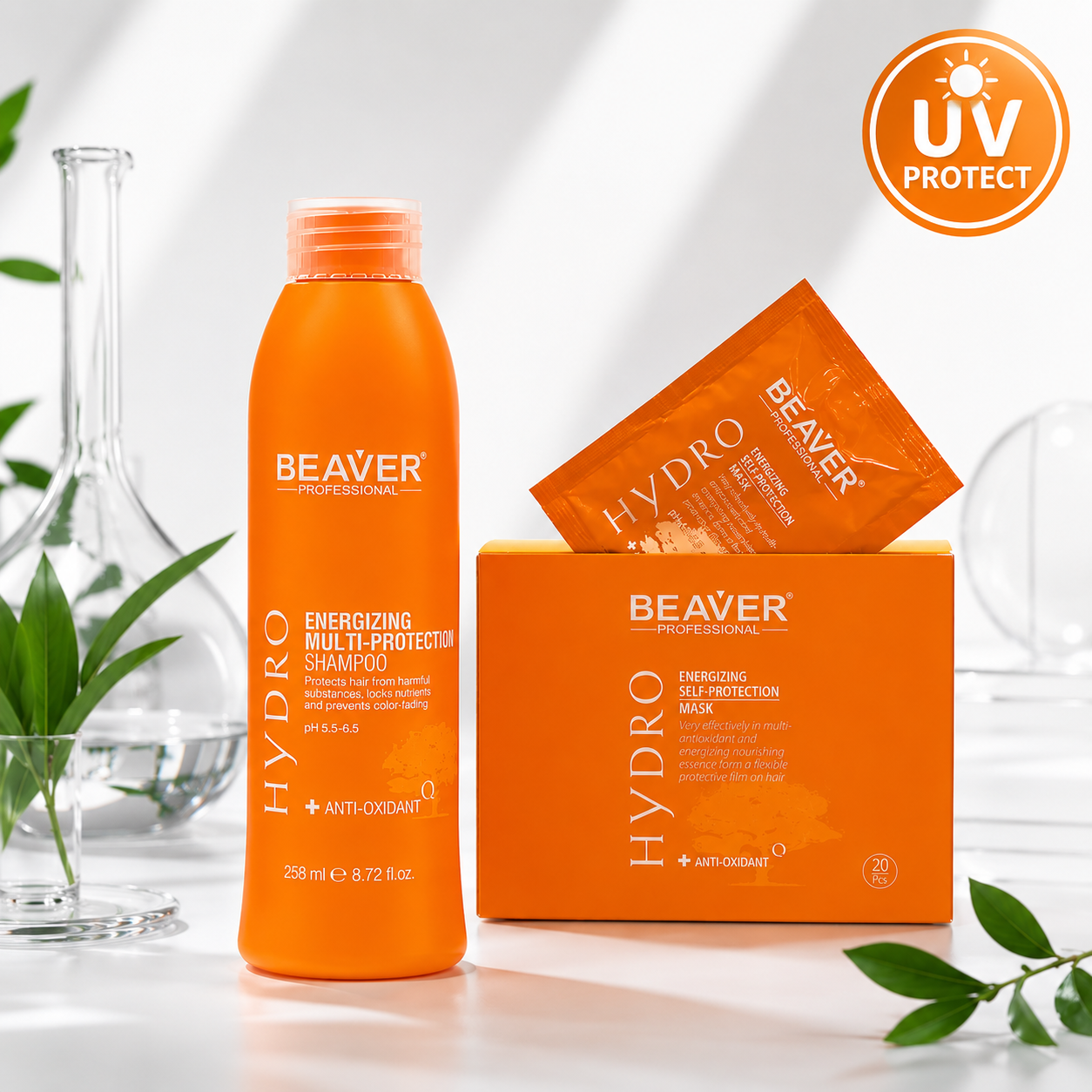 BEAVER Professional HYDRO Summer Protection Set – Шампоан + 3 Маски